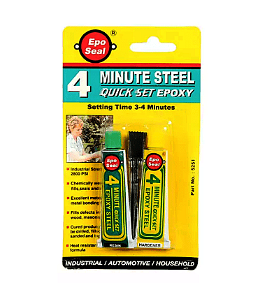 Epobond  Eposeal 4minut Steel Quick Set Epoxy