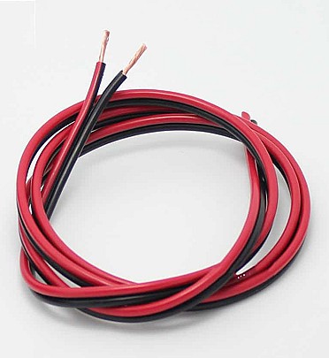 Electrical Power Cable Wire Black Red(1mm) 1 meter