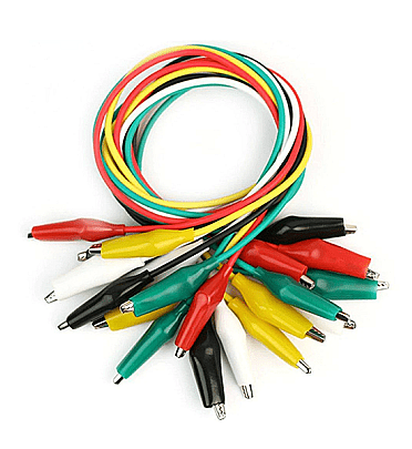 Crocodile Alligator Wires Different Colors 45cm Length (1wire)