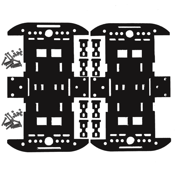 Robot Smart Car 4WD - Chassis (Without Motor and Wheel)