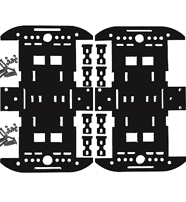 Robot Smart Car 4WD - Chassis (Without Motor and Wheel)