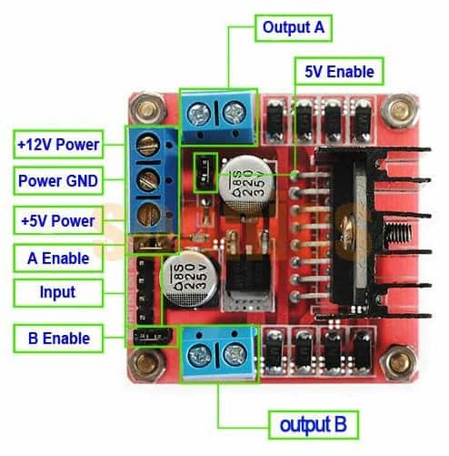 Motor Driver L298N Module For Arduino