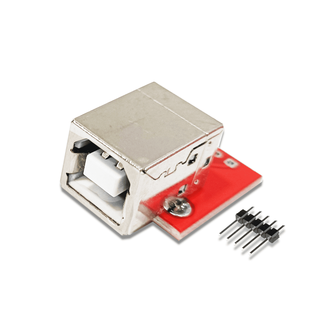 USB Type B Female to 2.54mm Header Breakout Module