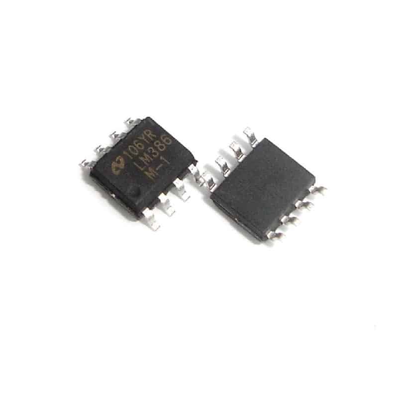 SMD LM386 Sop-8 (Low Voltage Audio Power Amplifier)