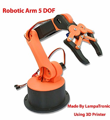 Robotic Arm 5 DOF (Full Kit With Motor)
