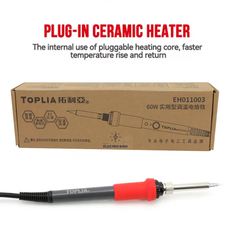 TOPLIA Soldering Iron 60W Temperature Adjustable (EH011003)