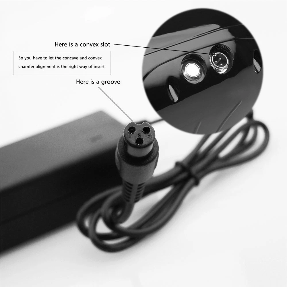 AC/DC Charger (42V-2A) For Electric Power Scooter & Hoverboard