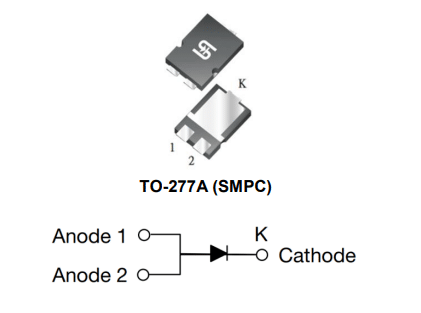 TSP3H150S SMD Schottky Diode (150V, 3A)