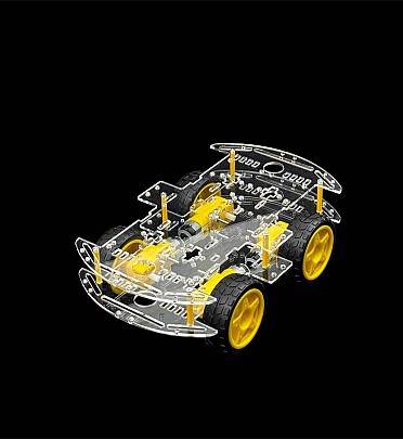 Smart Car Robot 4WD With Wheel and Motor