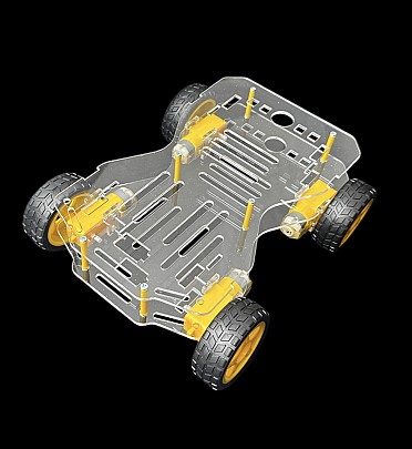 New Version Smart Car Robot 4WD With Wheel and Motor