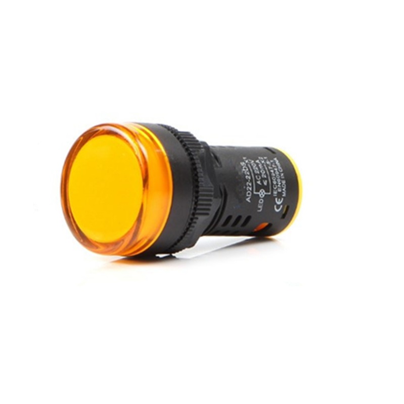 Yellow AC LED Indicator Lamp 220V (AD22-22DS)