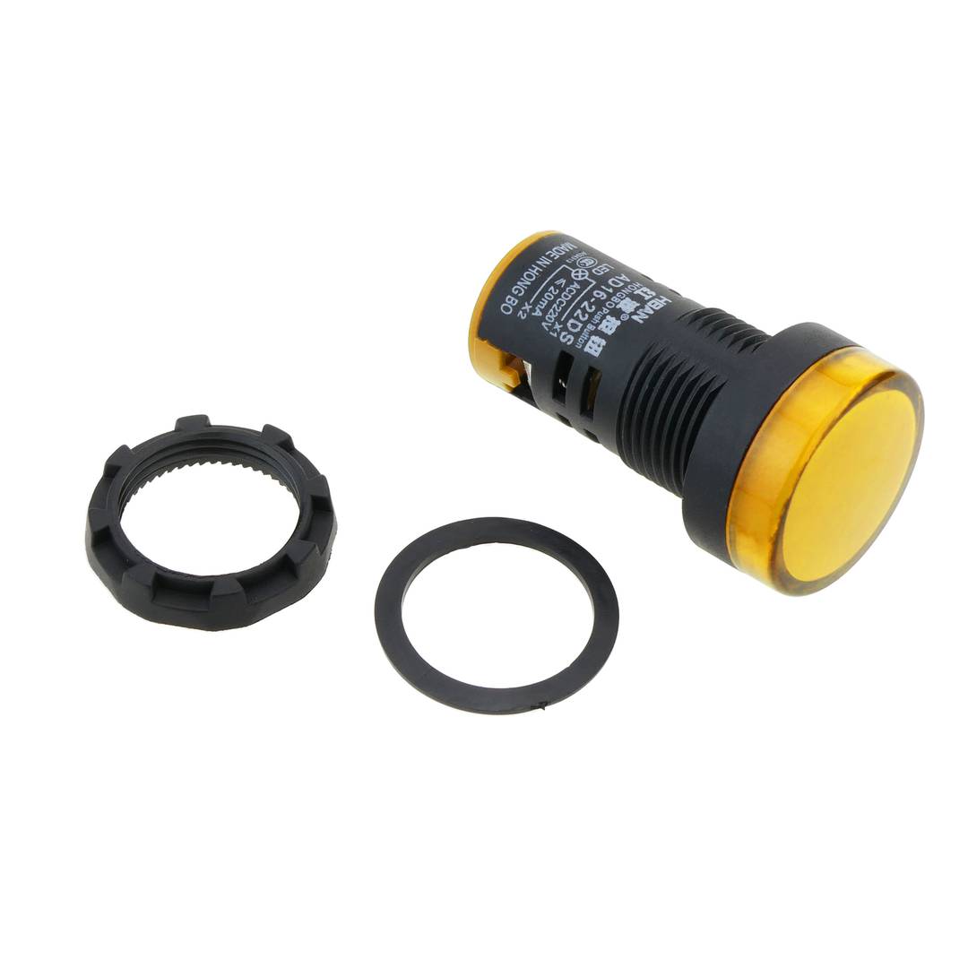 Yellow AC LED Indicator Lamp 220V (AD22-22DS)