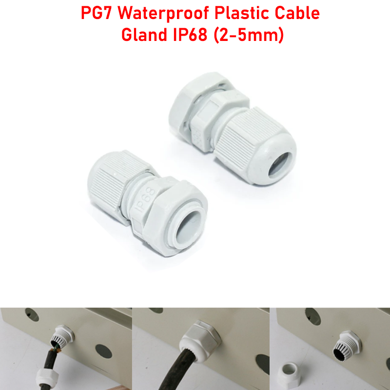 PG7 Waterproof Plastic Cable Gland IP68 (2-5mm)