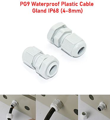 PG9 Waterproof Plastic Cable Gland IP68 (4-8mm)