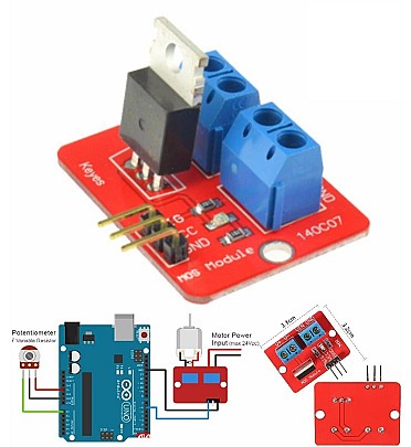 IRF530 Mosfet Driver Module