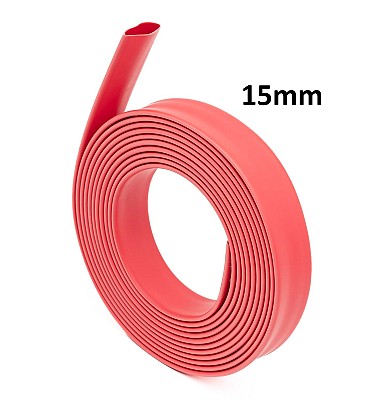 Red Heat Shrink (15mm) 1meter