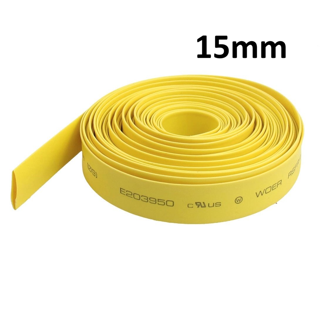 Yellow Heat Shrink (15mm) 1meter
