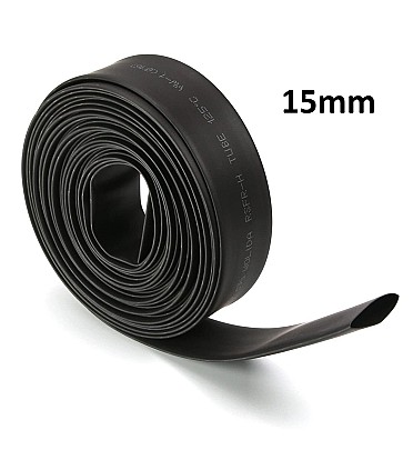Black Heat Shrink (15mm) 1meter
