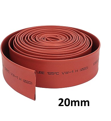 Red Heat Shrink (20mm) 1meter