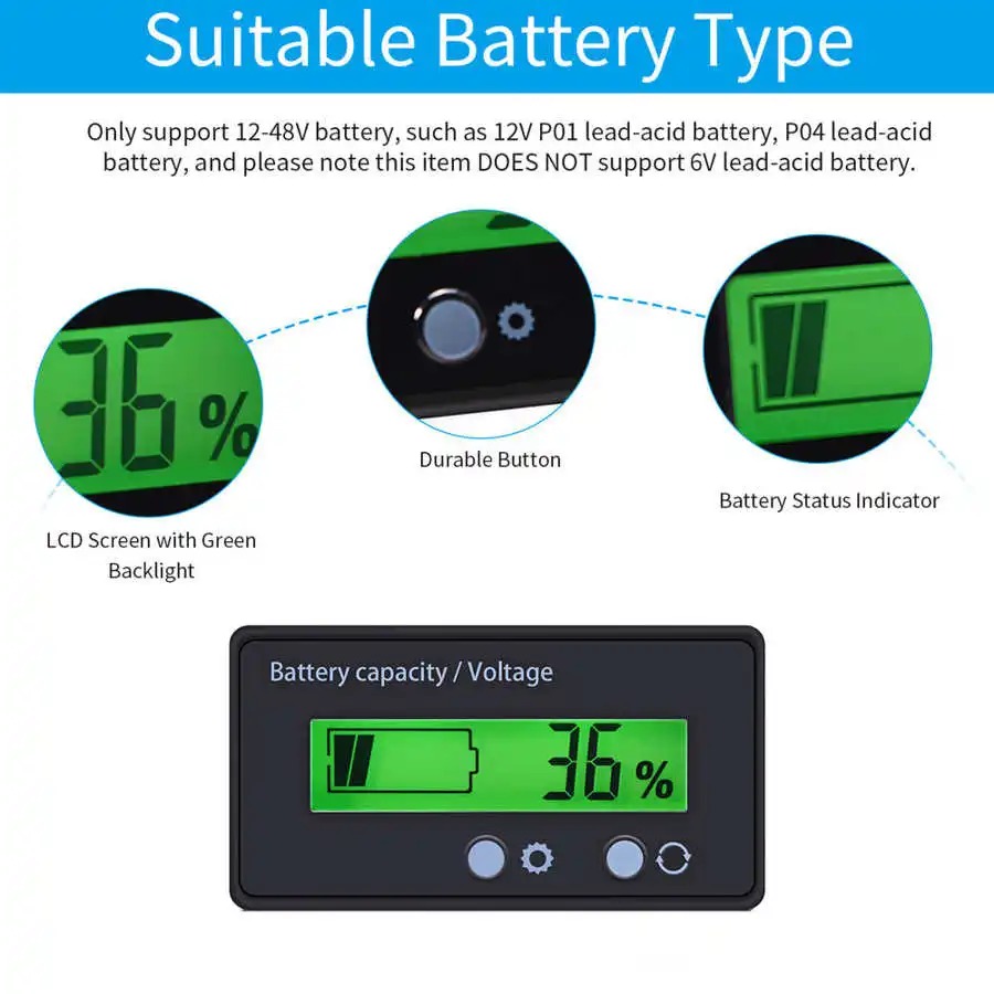 LCD Battery Capacity/Voltage Tester (GY-6)