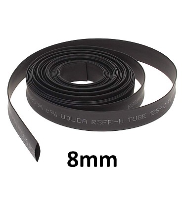 Heat Shrink Tubing 8mm Black