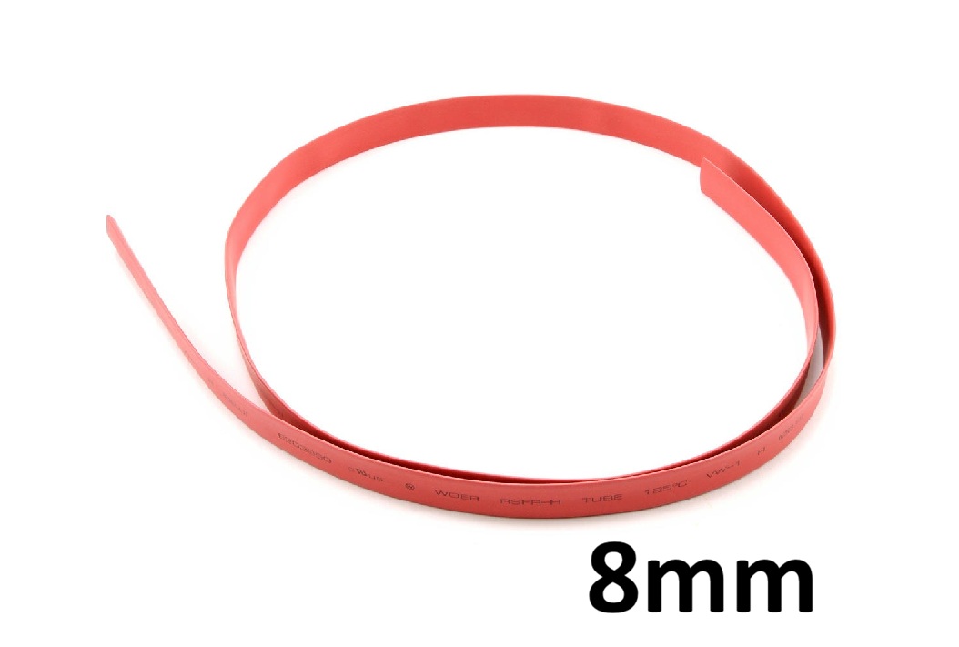 Red Heat Shrink (8mm) 1meter