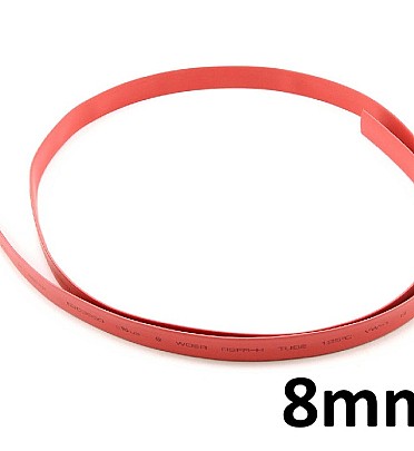 Red Heat Shrink (8mm) 1meter