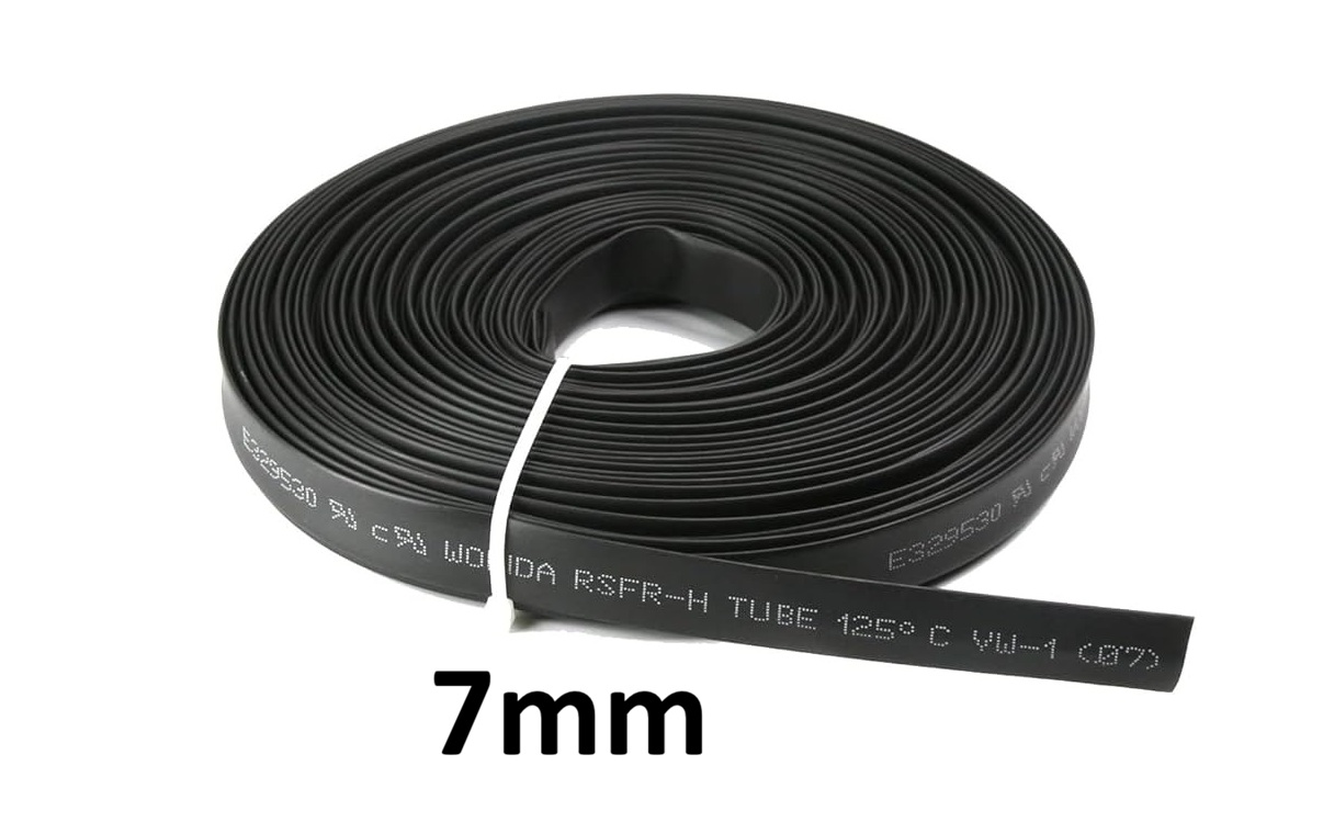 Black Heat Shrink (7mm) 1meter