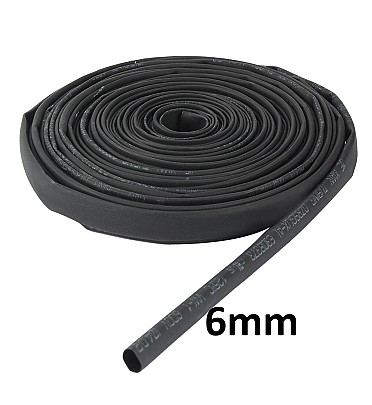 Black Heat Shrink (6mm) 1meter