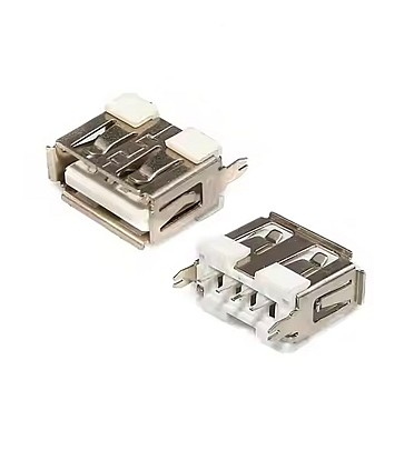 Female USB Connector Type A (Vertical 180°) - DIP (Short)