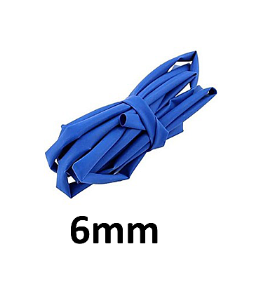 Blue Heat Shrink (6mm) 1meter