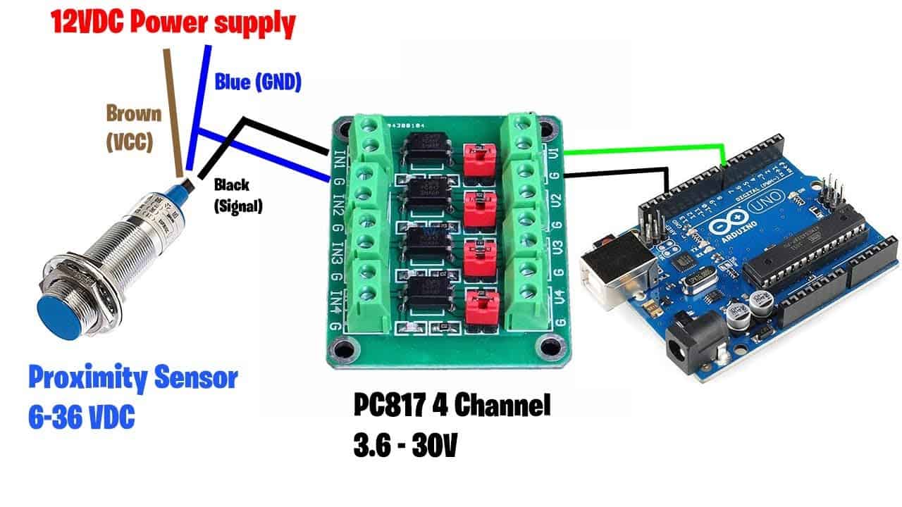 PC817 - 4 Channel Optocoupler Isolation Board