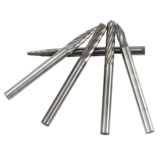 Tungsten Carbide Rotary File Set 3x3mm Single and Double Cut Rotary Burr 20Pcs/Set For Rotary Tools Accessories