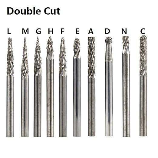 Tungsten Carbide Rotary File Set 3x3mm Single and Double Cut Rotary Burr 20Pcs/Set For Rotary Tools Accessories