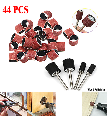 Dedicated Sanding Grinding Head Polisher Sandpaper Circle Sand Circle for Carving Wood Metal Plastic - 44pcs