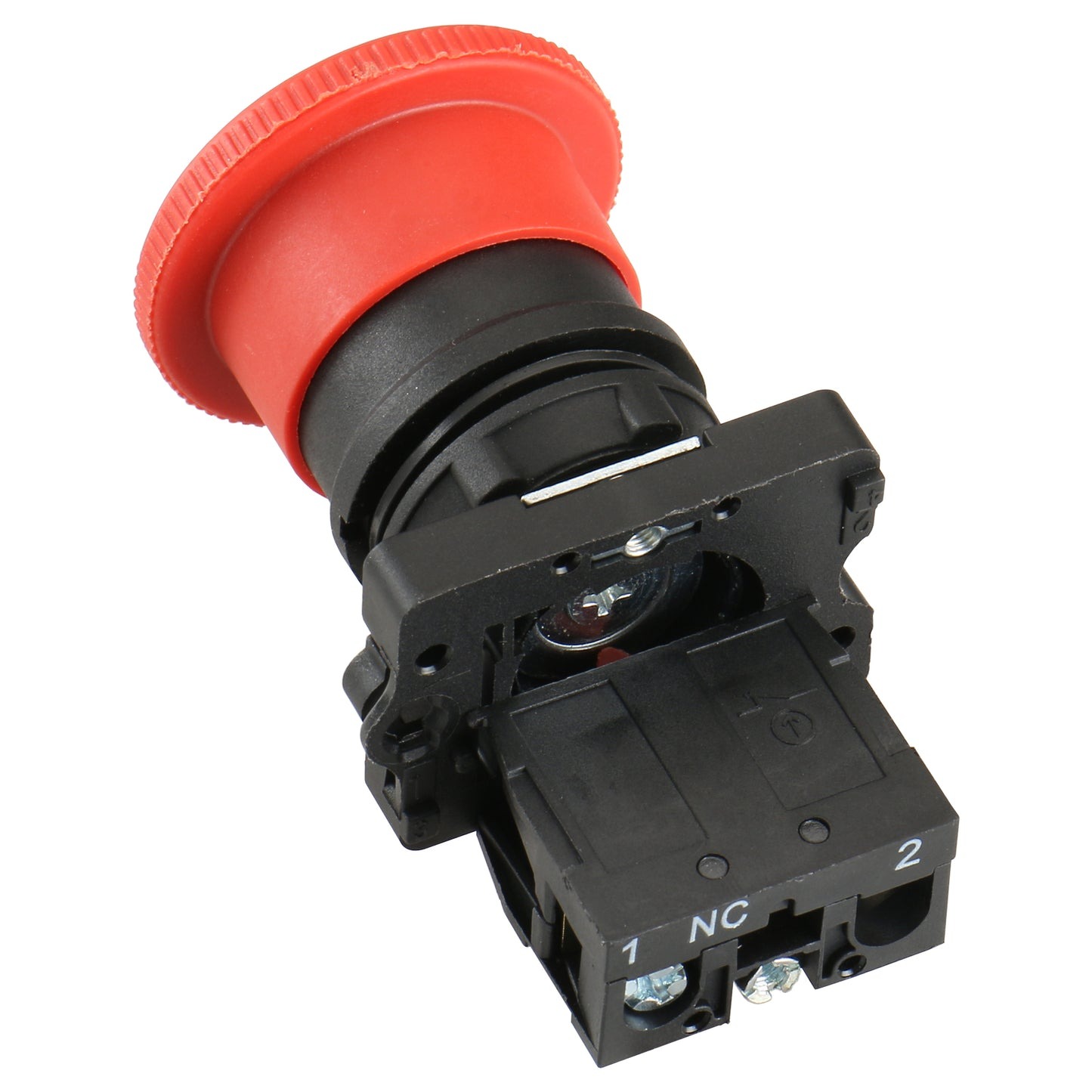 Emergency Push Button Switch With Twist-to-Reset - (XB2-BE102) NC  (Plastic)