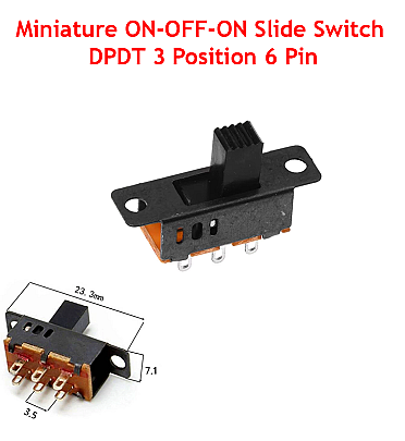 8 Way Dip Slide Switch 2.54mm Pitch Dial switch