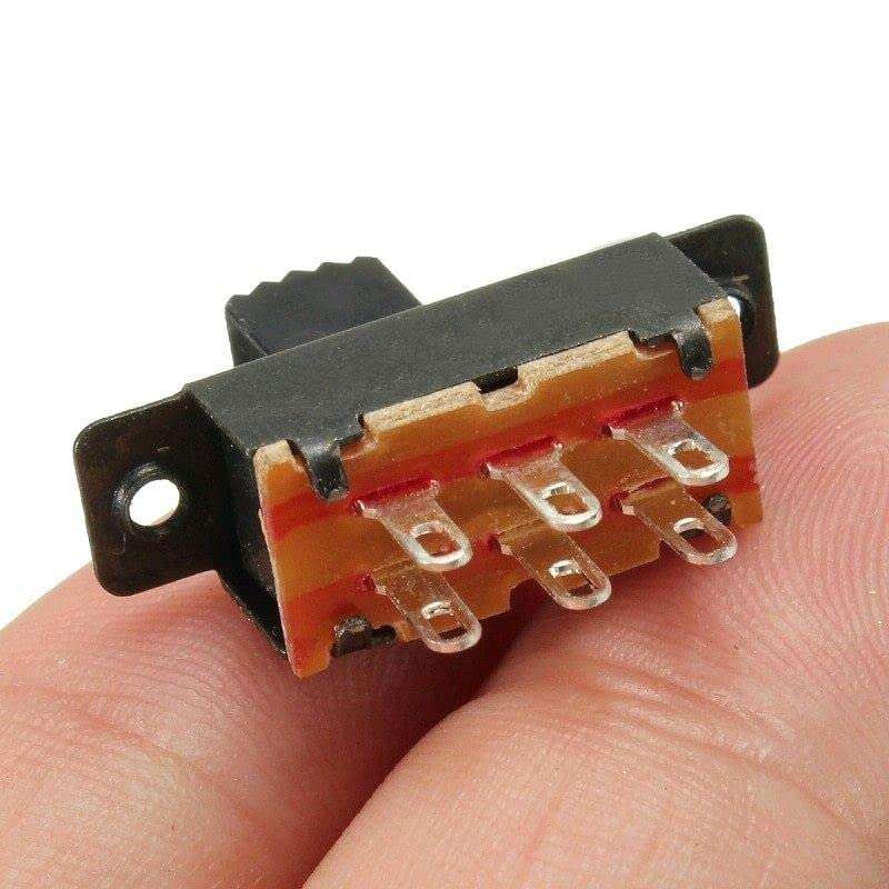Miniature ON-OFF Slide Switch 6-Pin DPDT 2 Position