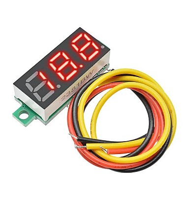 Mini 0.28 inch 3 Wires Digital Voltmeter Red LED Display DC 0-100V
