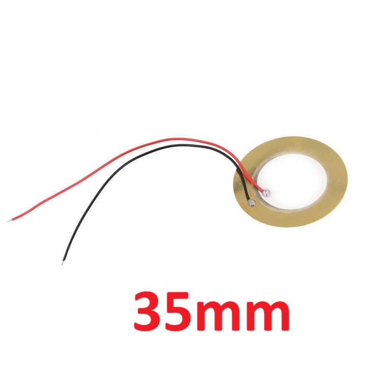 Piezo Element Ceramic Wafer Plate Dia 35mm