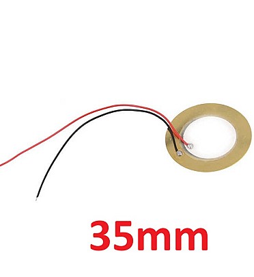 Piezo Element Ceramic Wafer Plate Dia 35mm
