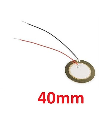 Piezo Element Ceramic Wafer Plate Dia 40mm