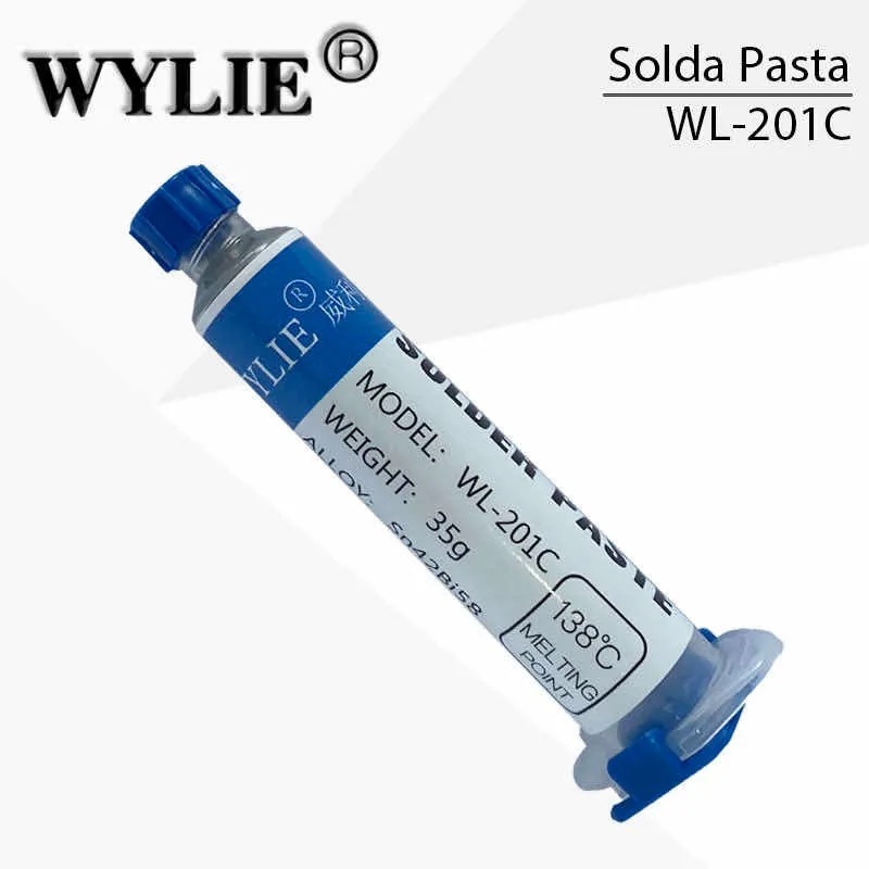 Wylie (WL-201C) Solder Paste Tin Cream For PCB BGA SMD 10CC (138C)