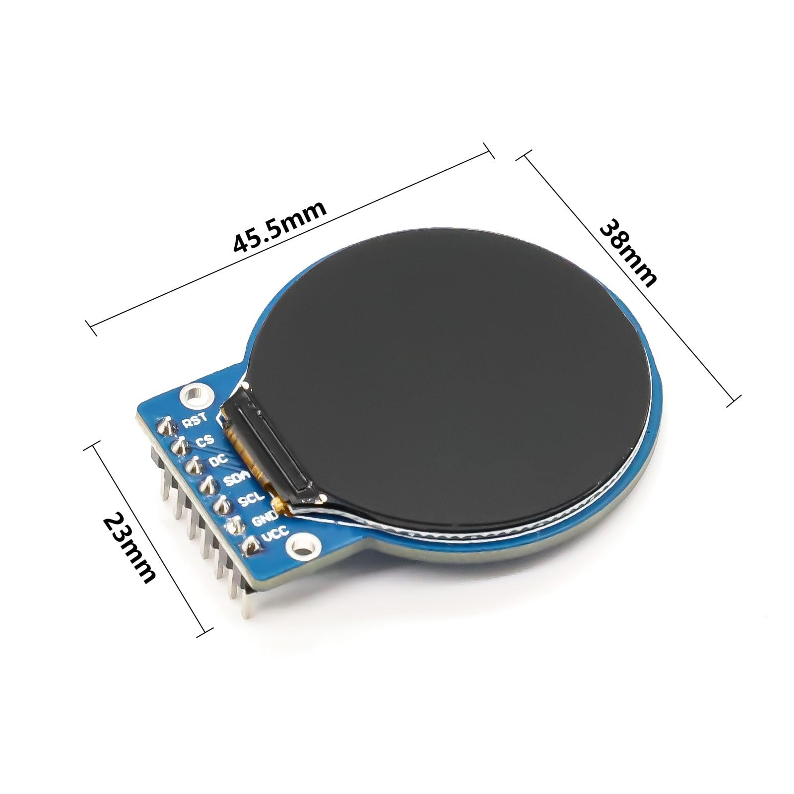 TFT SPI Interface LCD Module 1.28 inch - GC9A01 Round Display RGB 240X240