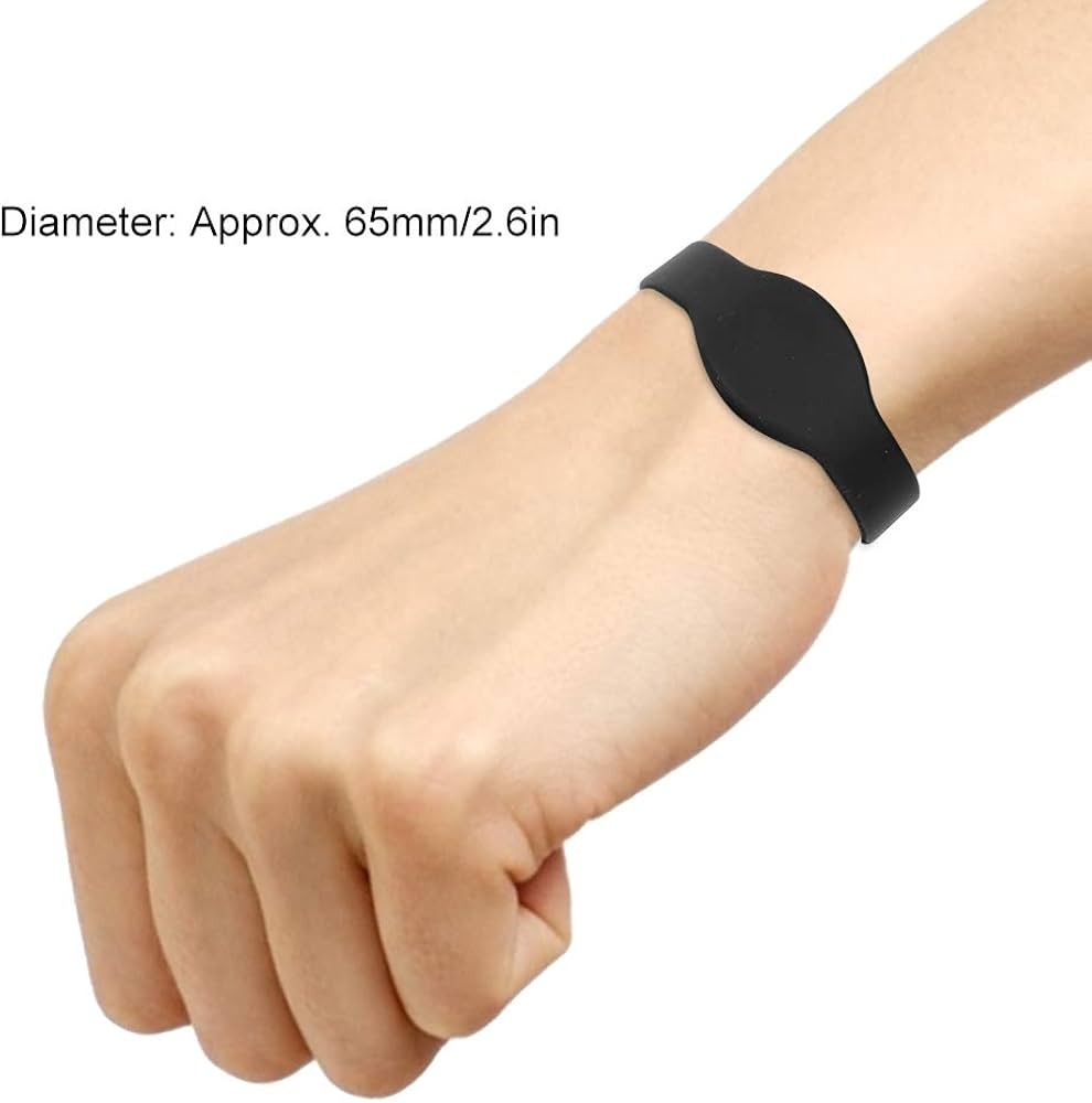 NFC Wristband Rewritable Waterpoof EM4305 - 125Khz (Silicon Bracelet) Size: 65mm
