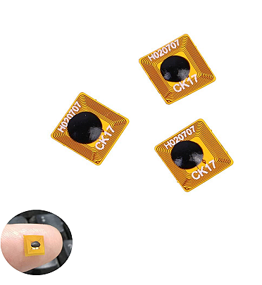 RFID / NFC Electronic Tag Programmable FPC Flexible Anti Metal Ntag213 - Size: 7x7mm