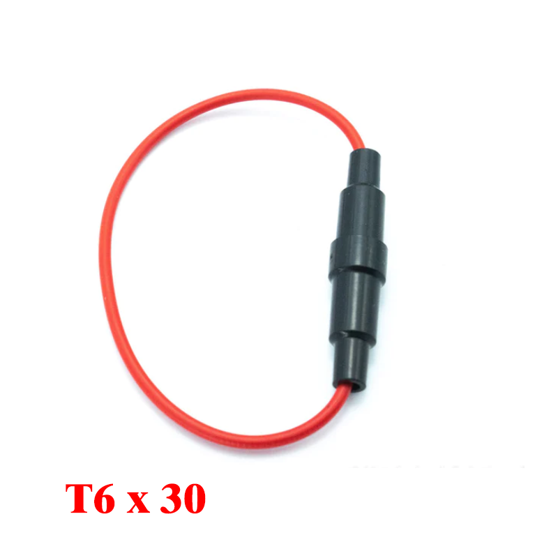 Automotive Car fuse holder Screw Type Wire For Fuse Size (T6x30)