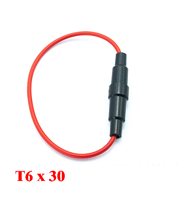 Automotive Car fuse holder Screw Type Wire For Fuse Size (T6x30)