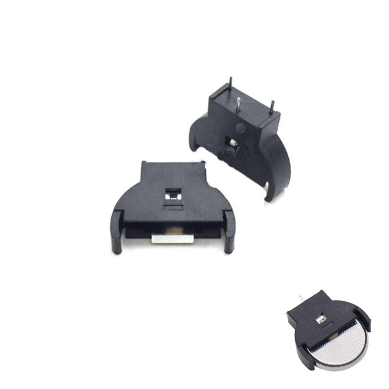 Coin Cell Battery holder Case DIP Vertical For CR2025 & CR2032