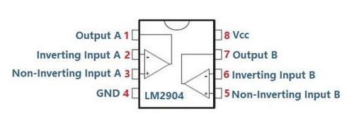 SMD LM2904 SOP-8 (Dual Operational Amplifiers )